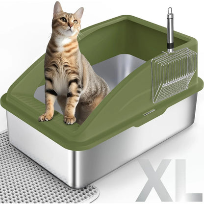 Stainless Steel Litter Box,XL