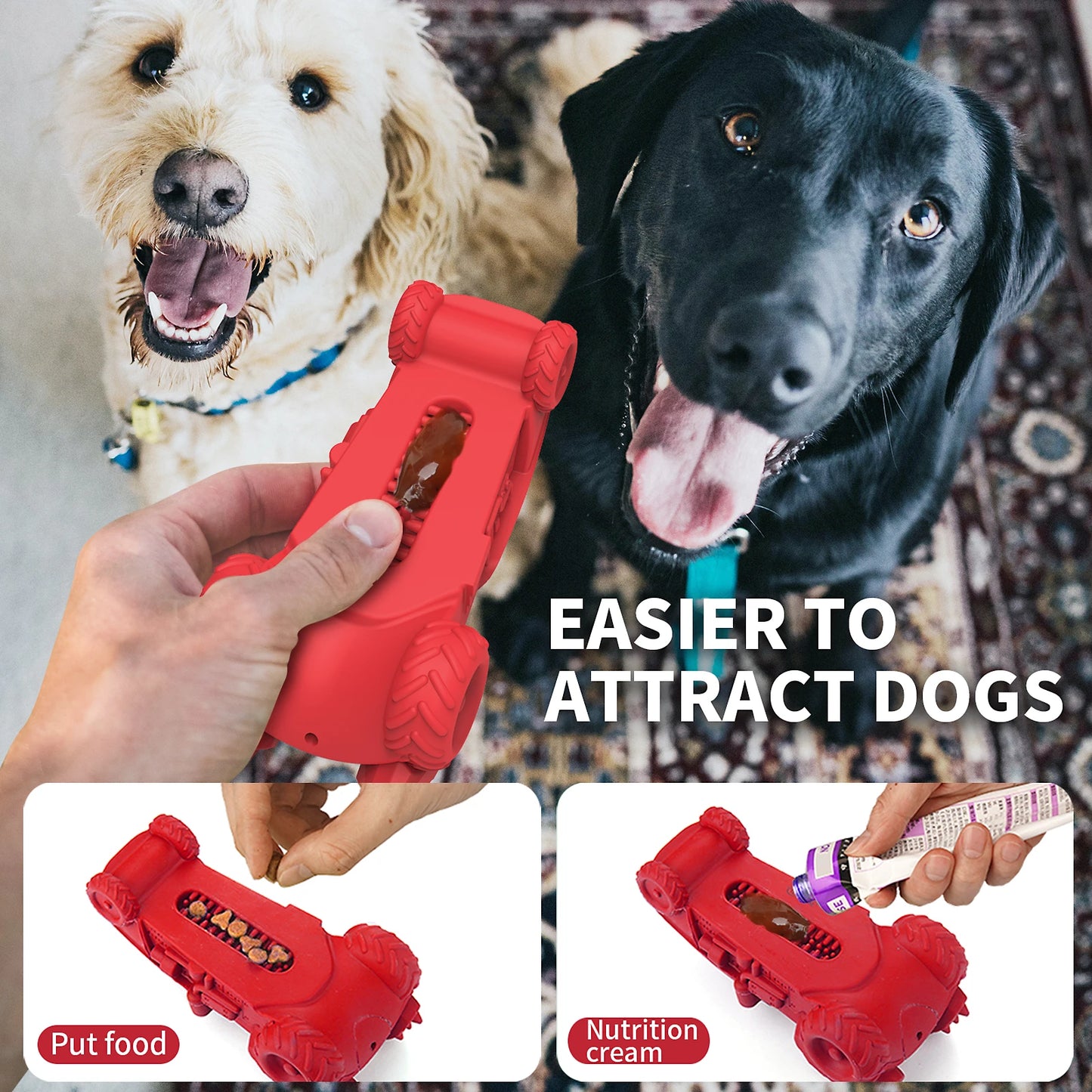 Non-Toxic Natural Rubber Interactive Dog Toy