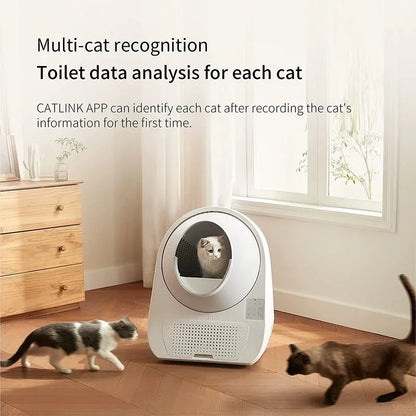 Automatic Litter Box Self Cleaning Toilet Semi-closed