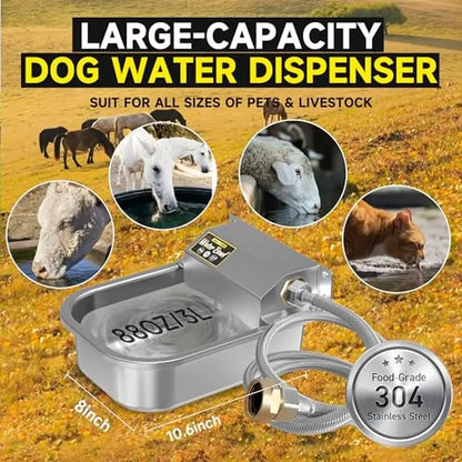 Stainless Steel Automatic Water Dispenser Bowl