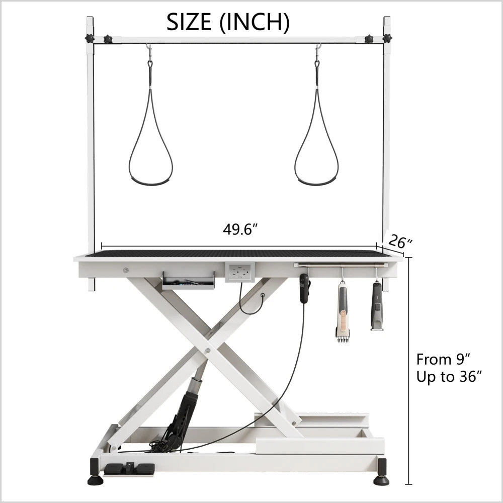 super Deluxe electric pet grooming table