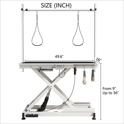 super Deluxe electric pet grooming table