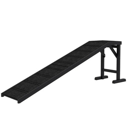 74 "L pet ramp with non-slip carpet