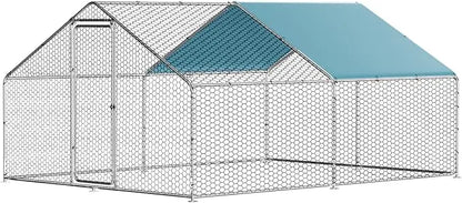 Large Metal Chicken Run for 20-30 Chickens,Dog Kennel