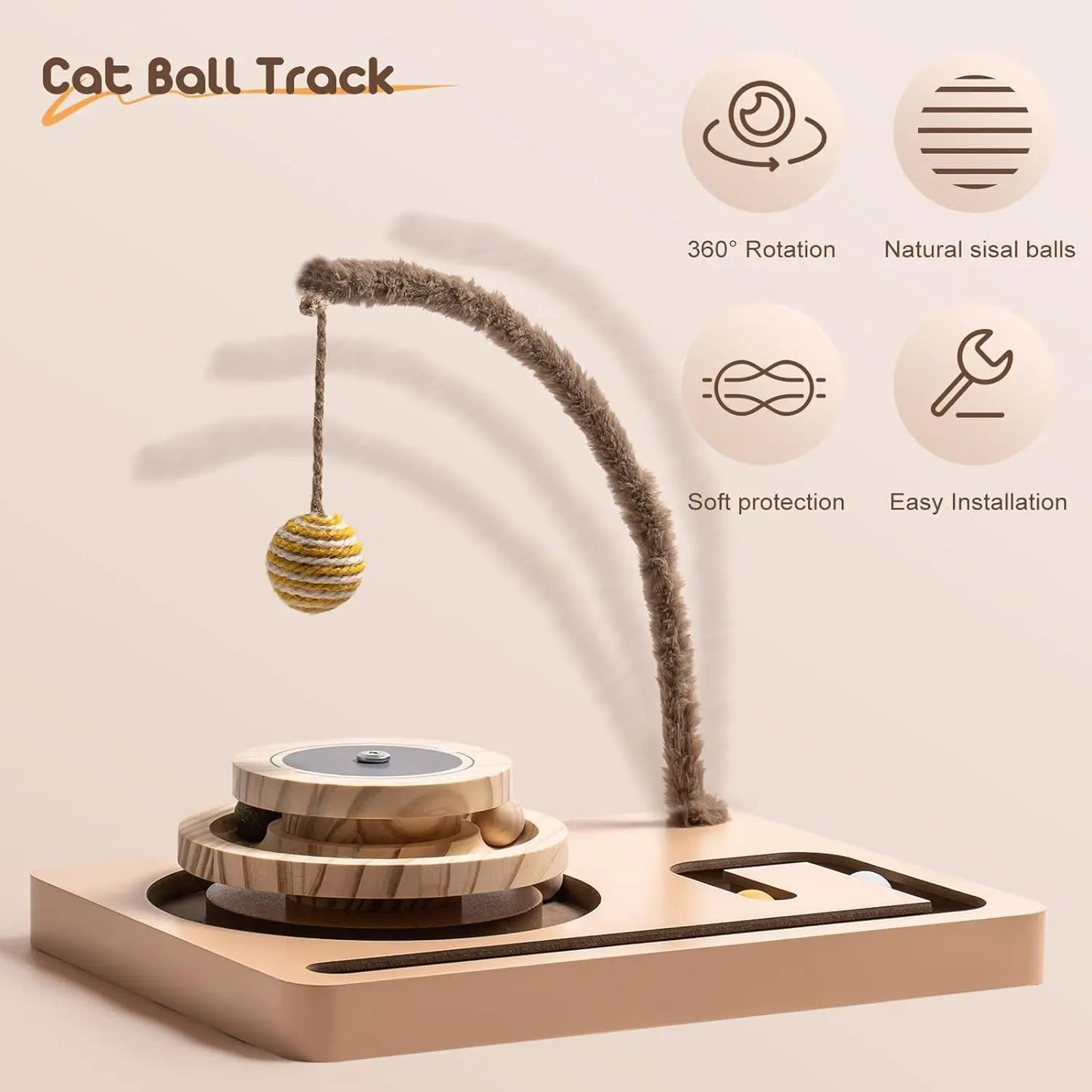 Cat Interactive Hanging Balls and Catnip Ball