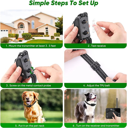 Wireless Dog Fence, Electric Fence for 2 Dogs