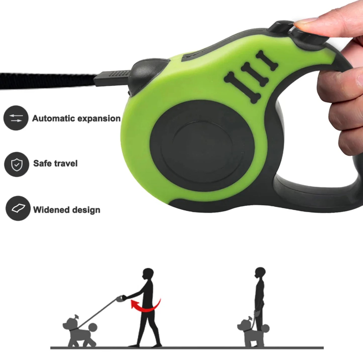 3 Meters 5 Meters Retractable Dog Leash