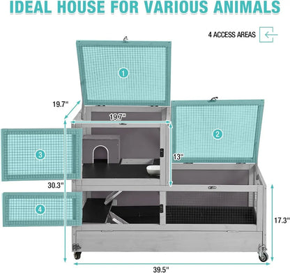Guinea Pig Cage,2-Story Hamster Cage