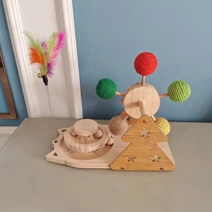 3-in-1 Multi-Functional Interactive Cat Toy Set