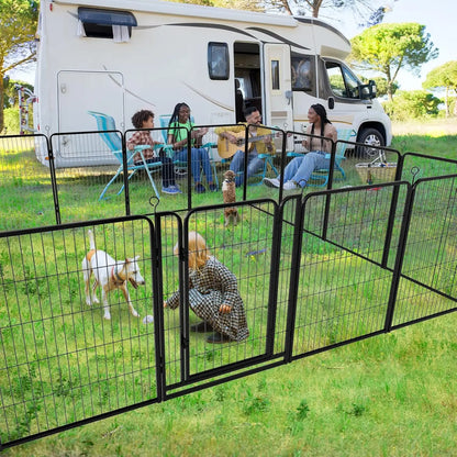 Dog Playpen Outdoor Extra Wide 12 Panels 40" Height