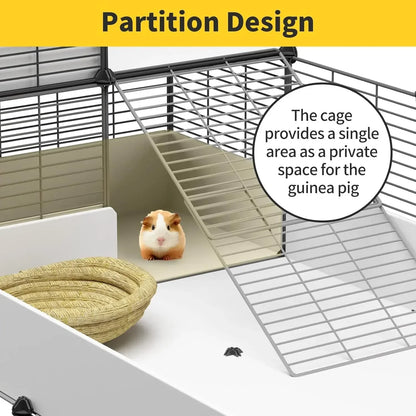 Habitat Cage with Waterproof Plastic Bottom for Small Pet