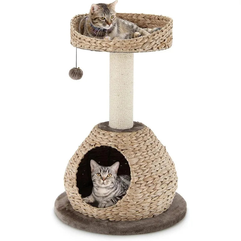 Small Cat Tree with Natural Sisal Scratching Post