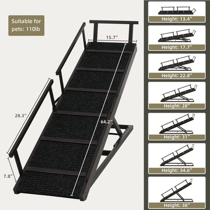 Pet Ramp Folding Portable Wooden Dog & Cat