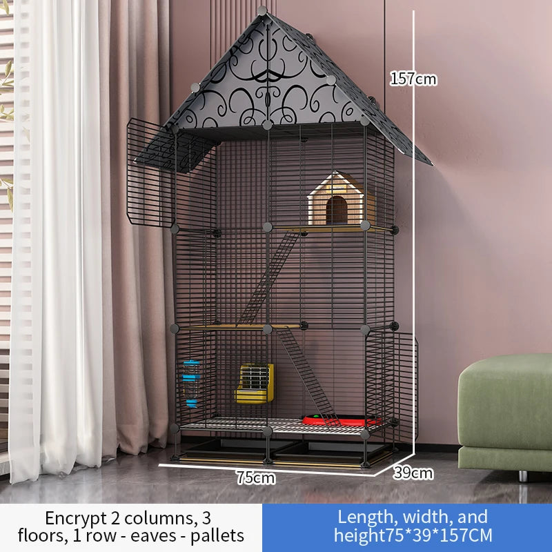 Spacious & Sturdy Hamster Cage: