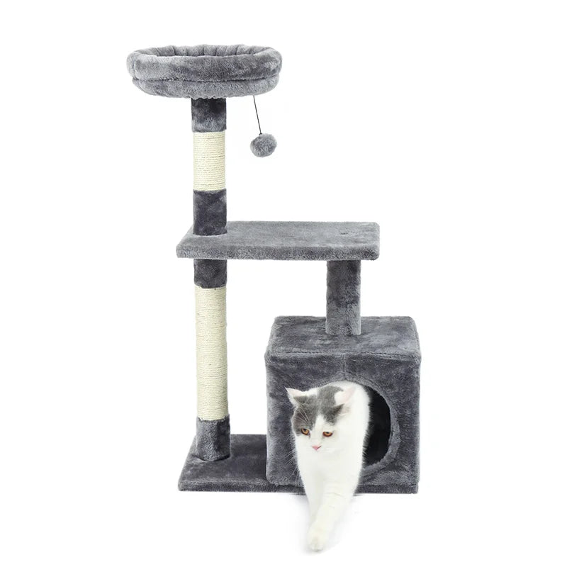 Small Cat Tower Cat Condo for Indoor Cats