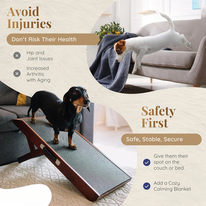 Dog ramp for Couch – Non-Slip, Sturdy Foldable