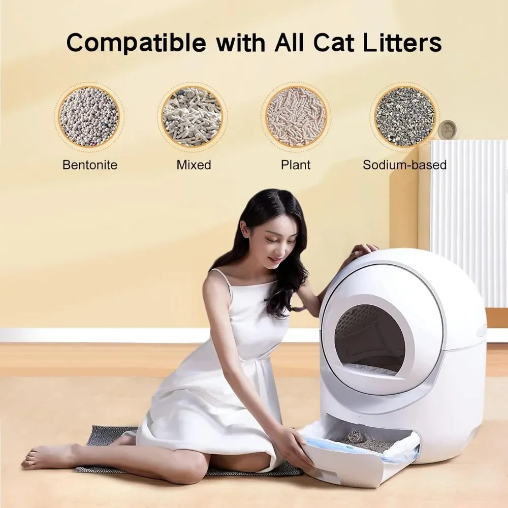Automatic Litter Box for Cats, App Control