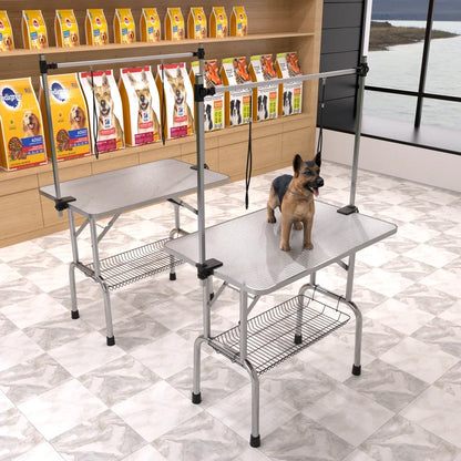 42" Folding Pet Grooming Table Stainless Steel Frame
