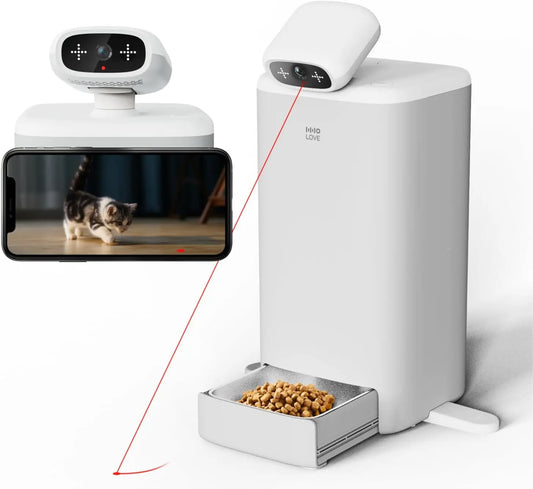 Pet Camera with Cat Feeder, Remote Feeding