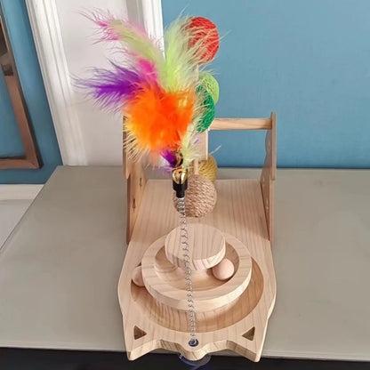 3-in-1 Multi-Functional Interactive Cat Toy Set