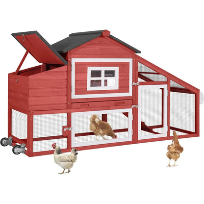 Large Outdoor Wooden Chicken Coop