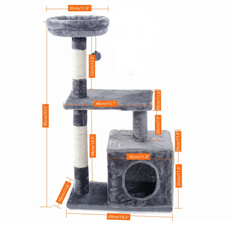 Small Cat Tower Cat Condo for Indoor Cats