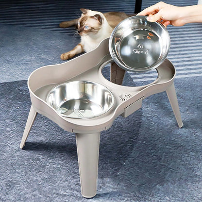 Stainless Steel Elevated Dog Bowl