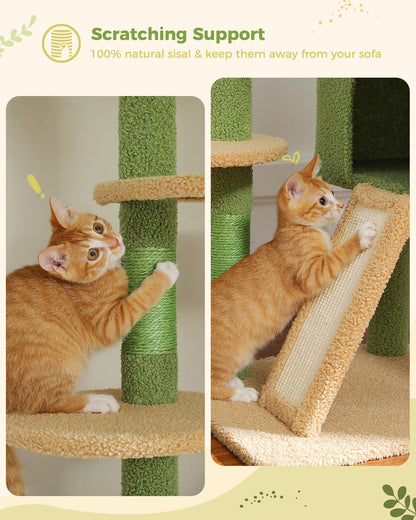 Cat Tree Floor to Ceiling Tower Adjustable Height