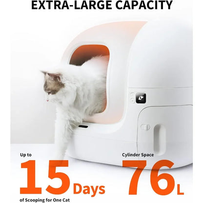 Litter Box with N50 Odor Eliminator, Automatic