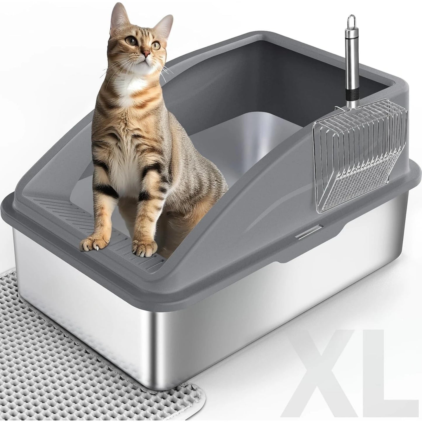 Stainless Steel Litter Box,XL