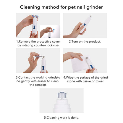 Electric Pet Nail Grinder Painless Safe Trimmer