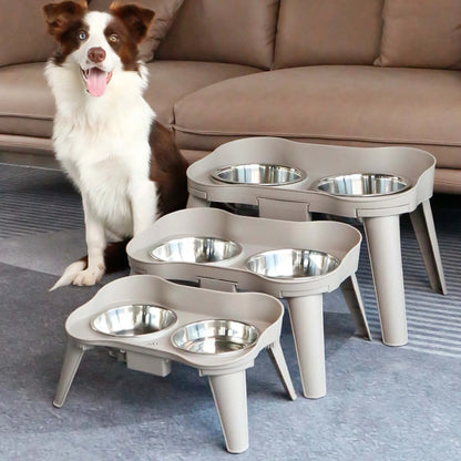 Stainless Steel Elevated Dog Bowl