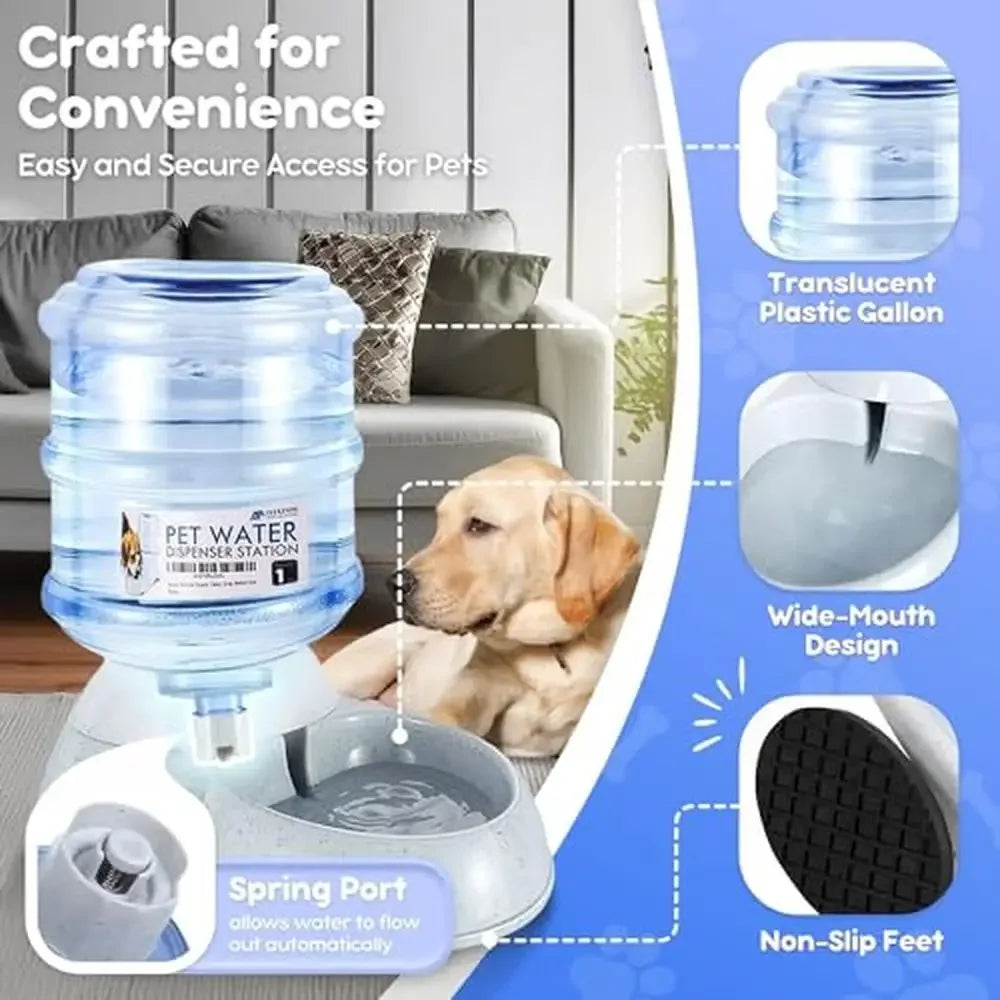 2 Pack Self Feeding Gravity Food & Water Dispenser