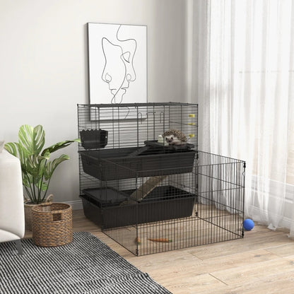 Small Animal Multi-level Habitat for Guinea Pigs Hedgehogs