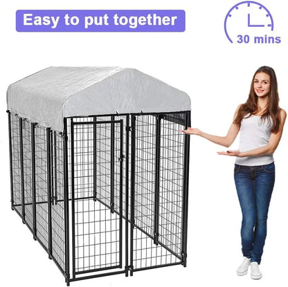 8 x 4 x 6 Ft Dog Kennel Outdoor Pen