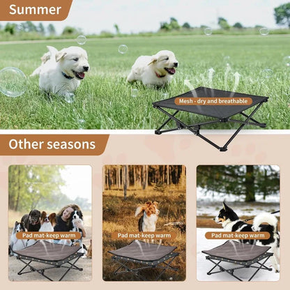 Dog Bed Raised Outdoor Folding Cot