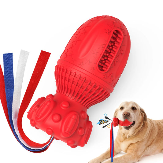 Interactive Rubber Squeaky Dog Chew Toy