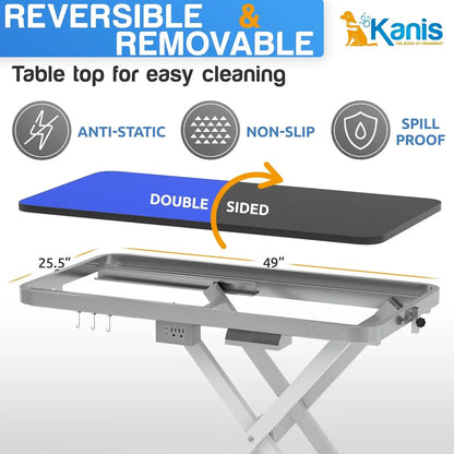 49" Professional Electric Heavy Duty, Height Adjustable Grooming Table