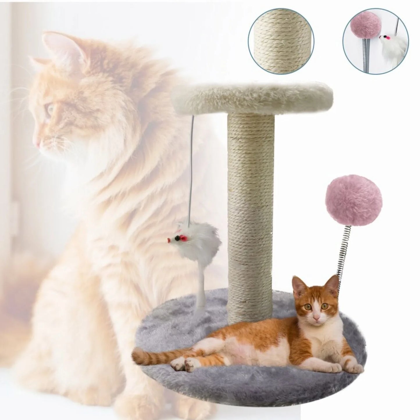 US Small Cat Tree Scratching Tower Post