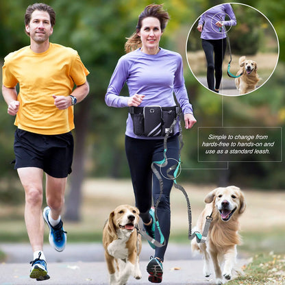 Retractable Hands-Free Dog Leash for 1/ 2 Dogs